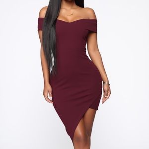 Burgundy dress, size S ✨